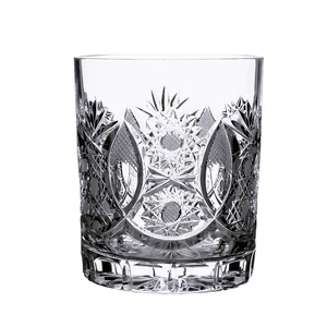 kristály whisky pohár, kézi csiszolás