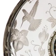 Gravírozott kristály, kolibri részlet