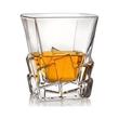 Egyedi mintájú kristály whisky pohár.