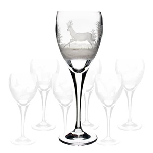 Kristálypohár készlet, vörösboros-Magyar Erdők, 6 db