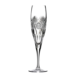 Kristály pezsgős pohár, kézi csiszolás, Paloma mintával