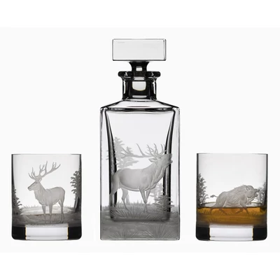 Whisky palack 2 pohárral - készlet