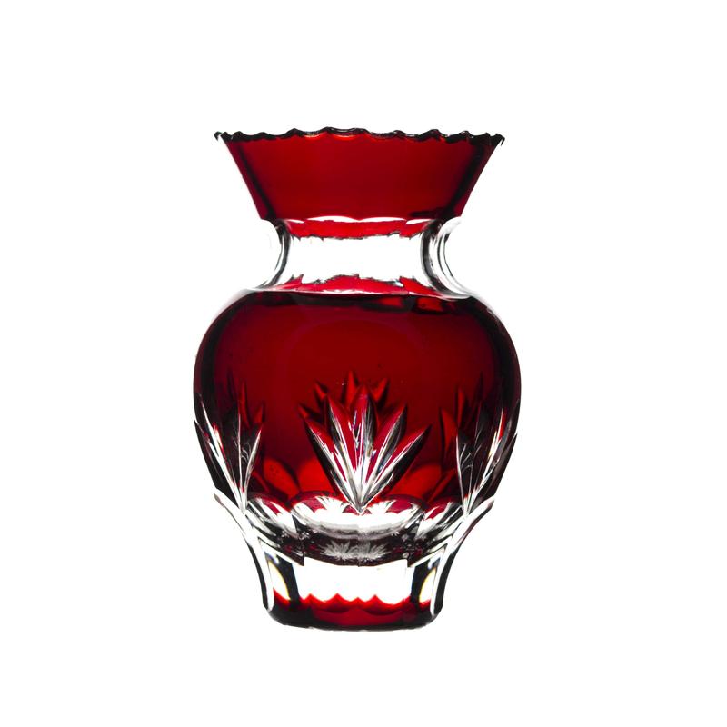 Kristály váza, 12 cm-es