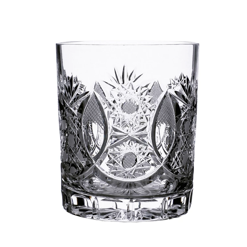 kristály whisky pohár, kézi csiszolás