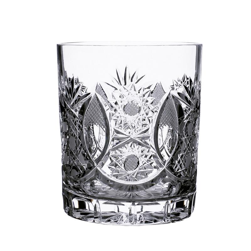 kristály whisky pohár, kézi csiszolás