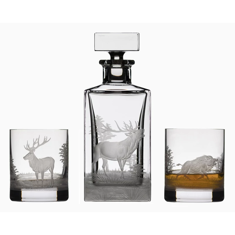 Whisky palack 2 pohárral - készlet