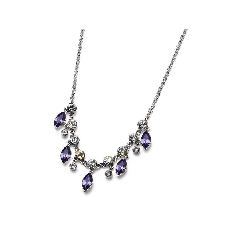 Nyaklánc Sort rhod. tanzanite